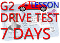 G2 Urgent, 1 Prep Lesson & Car for Test